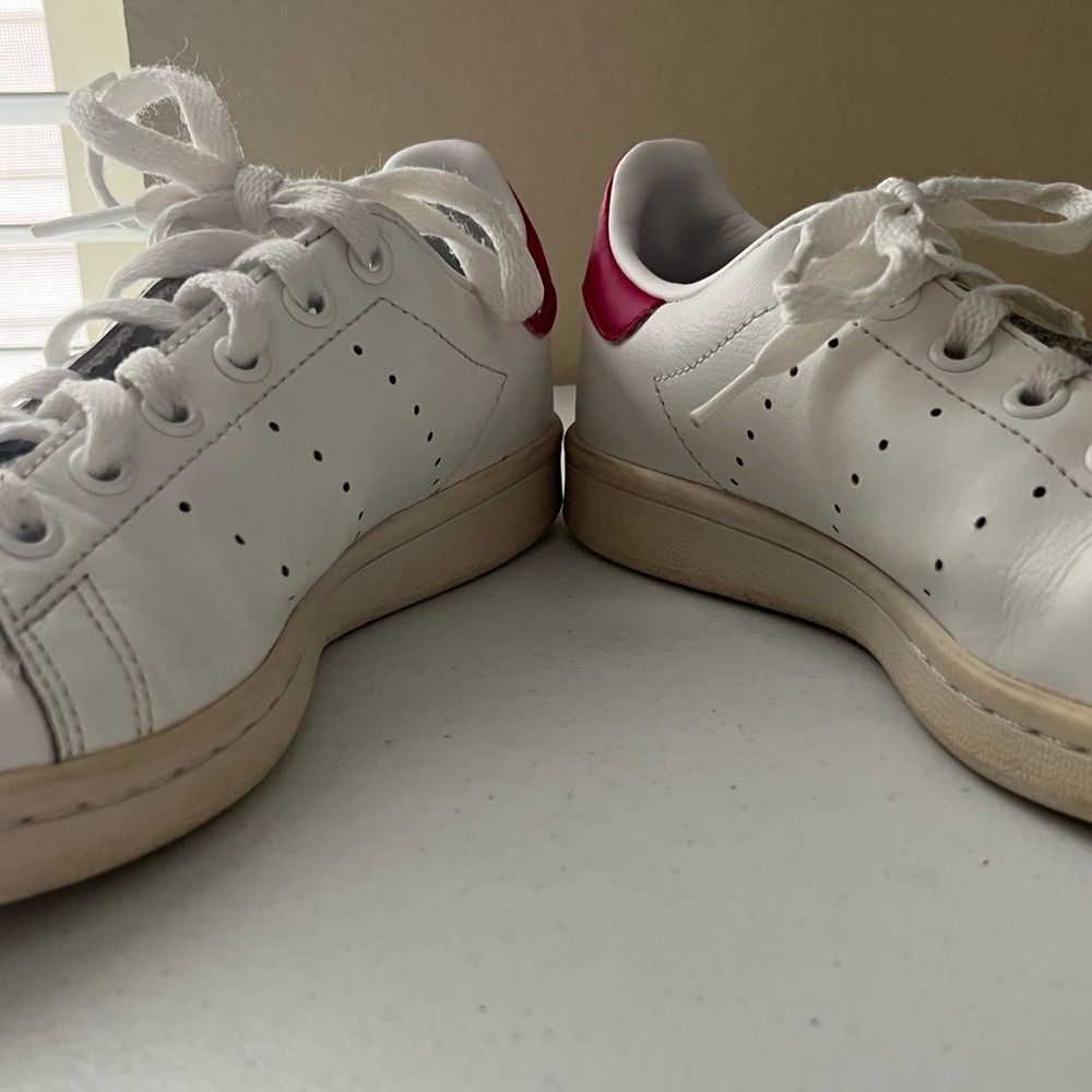 Adidas Kids’ Stan Smith | Size 4 Girls | Cloud White | Casual - Picture 16 of 16
